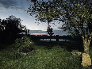 Our view outside Glenda's barn